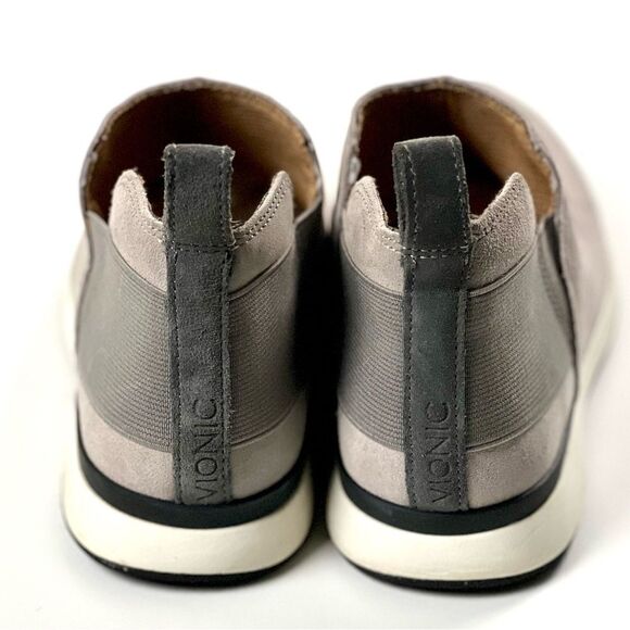 Vionic Cece Grey Suede Sneakers - Picture 6 of 9